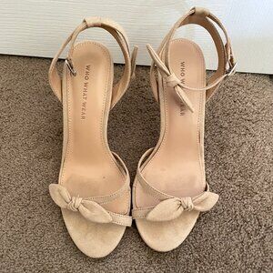 Who What Wear Suede Strappy Heels